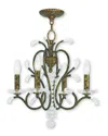 Livex Lighting Discontinued Livex Serafina 4-light Vbr Mini Chandelier