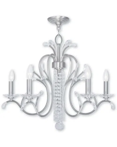 Livex Lighting Discontinued Livex Serafina 5-light Brushed Nickel Chandelier