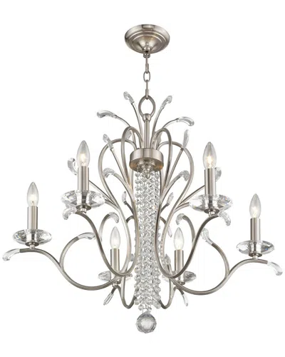 Livex Lighting Discontinued Livex Serafina 6-light Brushed Nickel Chandelier