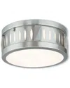 Livex Lighting Discontinued Livex Vista 2-light Brushed Nickel Ceiling Mount