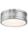 Livex Lighting Discontinued Livex Vista 2-light Brushed Nickel Ceiling Mount