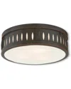 Livex Lighting Discontinued Livex Vista 3-light Olde Bronze Ceiling Mount