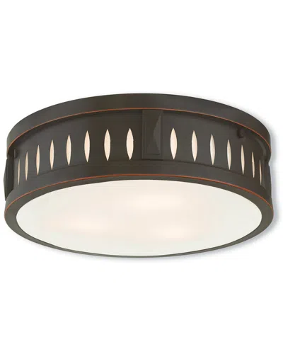 Livex Lighting Discontinued Livex Vista 3-light Olde Bronze Ceiling Mount