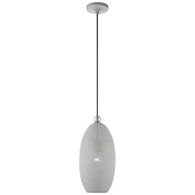 Livex Lighting Dublin 7 1/4" Wide Nordic Gray Metal Mini Pendant Light