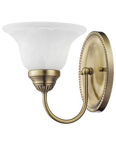 Livex Lighting Edgemont 1-light Antique Brass Bath-light In Gold