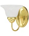 Livex Lighting Edgemont 1-light Polished Brass Bath-light