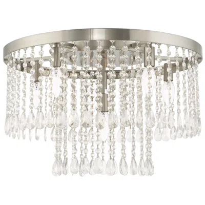 Livex Lighting Elizabeth 6 Light Brushed Nickel Ceiling Mount