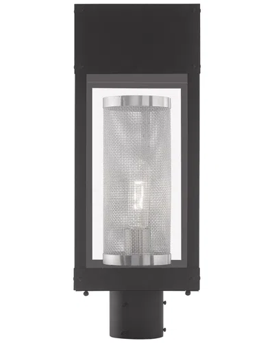 Livex Lighting Franklin 1 Light Black Outdoor Post Top Lantern