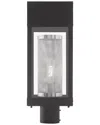Livex Lighting Franklin 1 Light Black Outdoor Post Top Lantern In Black