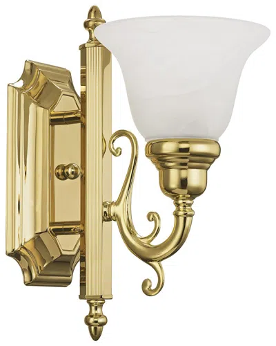 Livex Lighting French Regency 1-light Polished Brass Bath-light In Gold
