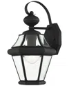 Livex Lighting Georgetown 1-light Black Outdoor Wall Lantern In Black