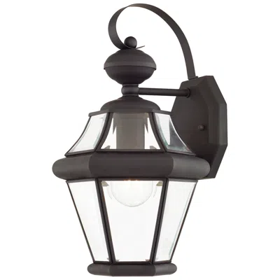Livex Lighting Georgetown 1 Light Bronze Outdoor Wall Lantern