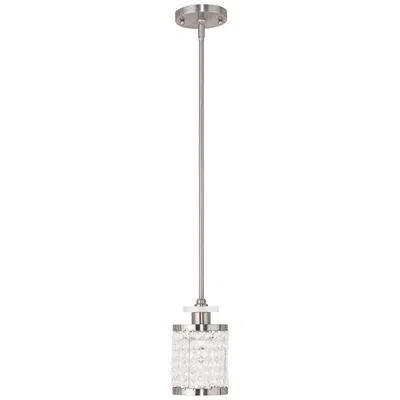 Livex Lighting Grammercy 5" Wide Brushed Nickel Mini Pendant