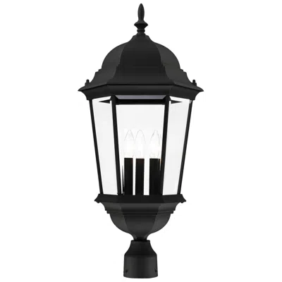 Livex Lighting Hamilton 27 1/2" High Textured Black Outdoor Post Light