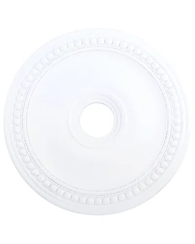 Livex Lighting Hand Applied White Ceiling Medallion