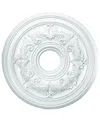 Livex Lighting Hand Applied White Ceiling Medallion In White