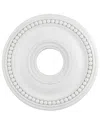 Livex Lighting Hand Applied White Ceiling Medallion In White
