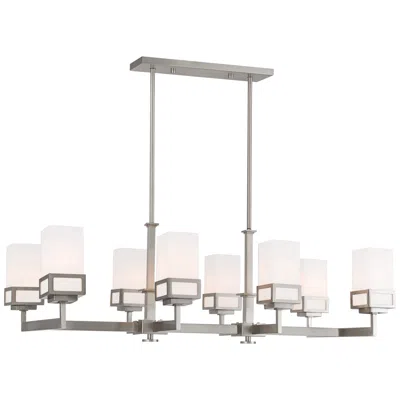 Livex Lighting Harding 40 1/4" Nickel Kitchen Island Light Chandelier