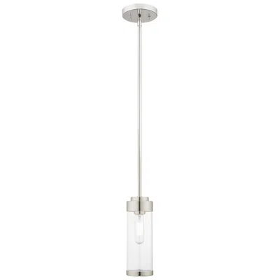 Livex Lighting Hillcrest 5 1/4" Wide Polished Chrome Cylinder Mini Pendant