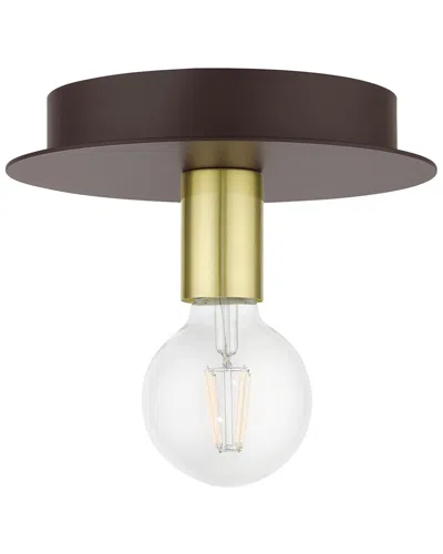 Livex Lighting Hillview Bronze-flush Mount