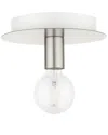 Livex Lighting Hillview Nickel-flush Mount In Nickel