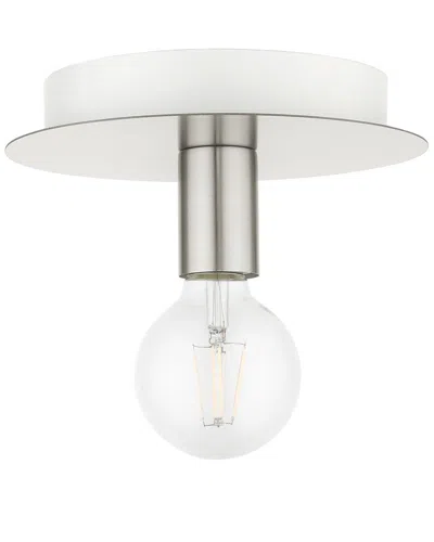 Livex Lighting Hillview Nickel-flush Mount