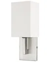 Livex Lighting Hollborn 1-light Brushed Nickel Wall Sconce In Silver