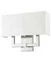 Livex Lighting Hollborn 3-light Brushed Nickel Wall Sconce