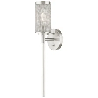 Livex Lighting Industry 1 Light Brushed Nickel Wall Sconce