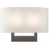 Livex Lighting James 9" High Bronze Rectangular Wall Sconce
