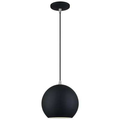 Livex Lighting Kuppola Led Black Globe Pendant