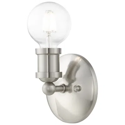 Livex Lighting Lansdale 1 Light Brushed Nickel Ada Single Vanity Sconce