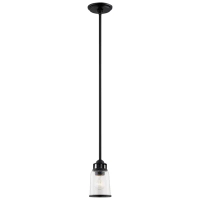 Livex Lighting Lawrenceville 1 Light Black Mini Pendant
