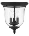 Livex Lighting Legacy 3-light Black Ceiling Mount