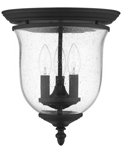 Livex Lighting Legacy 3-light Black Ceiling Mount