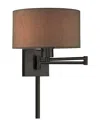 Livex Lighting Livex 1 Lt Brushed Nickel Swing Arm Wall Lamp