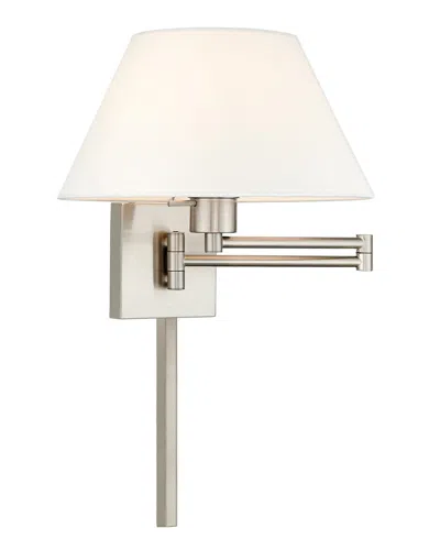 Livex Lighting Livex 1 Lt Brushed Nickel Swing Arm Wall Lamp