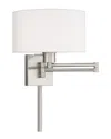Livex Lighting Livex 1 Lt Brushed Nickel Swing Arm Wall Lamp