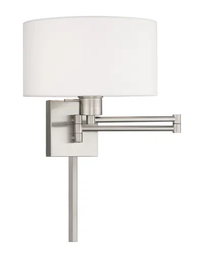 Livex Lighting Livex 1 Lt Brushed Nickel Swing Arm Wall Lamp