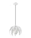 Livex Lighting Livex Acanthus 1 Lt Antique White Mini Pendant
