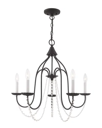 Livex Lighting Livex Alessia 5 Light Black Chandelier