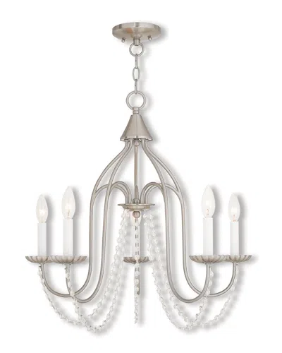 Livex Lighting Livex Alessia 5-light Brushed Nickel Chandelier