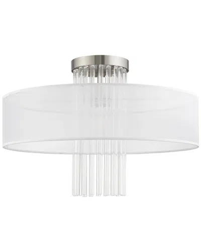 Livex Lighting Livex Alexis 1 Light Brushed Nickel Ceiling Mount