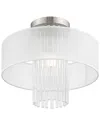 Livex Lighting Livex Alexis 1 Light Brushed Nickel Ceiling Mount