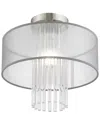 Livex Lighting Livex Alexis 1 Light Brushed Nickel Ceiling Mount