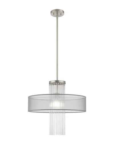 Livex Lighting Livex Alexis 1 Lt Brushed Nickel Pendant Chandelier