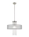 Livex Lighting Livex Alexis 1 Lt Brushed Nickel Pendant Chandelier