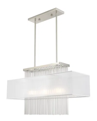Livex Lighting Livex Alexis 3 Light Brushed Nickel Linear Chandelier