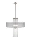 Livex Lighting Livex Alexis 4 Lt Brushed Nickel Pendant Chandelier