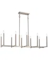 Livex Lighting Livex Alpine 10-light Bn Linear Chandelier